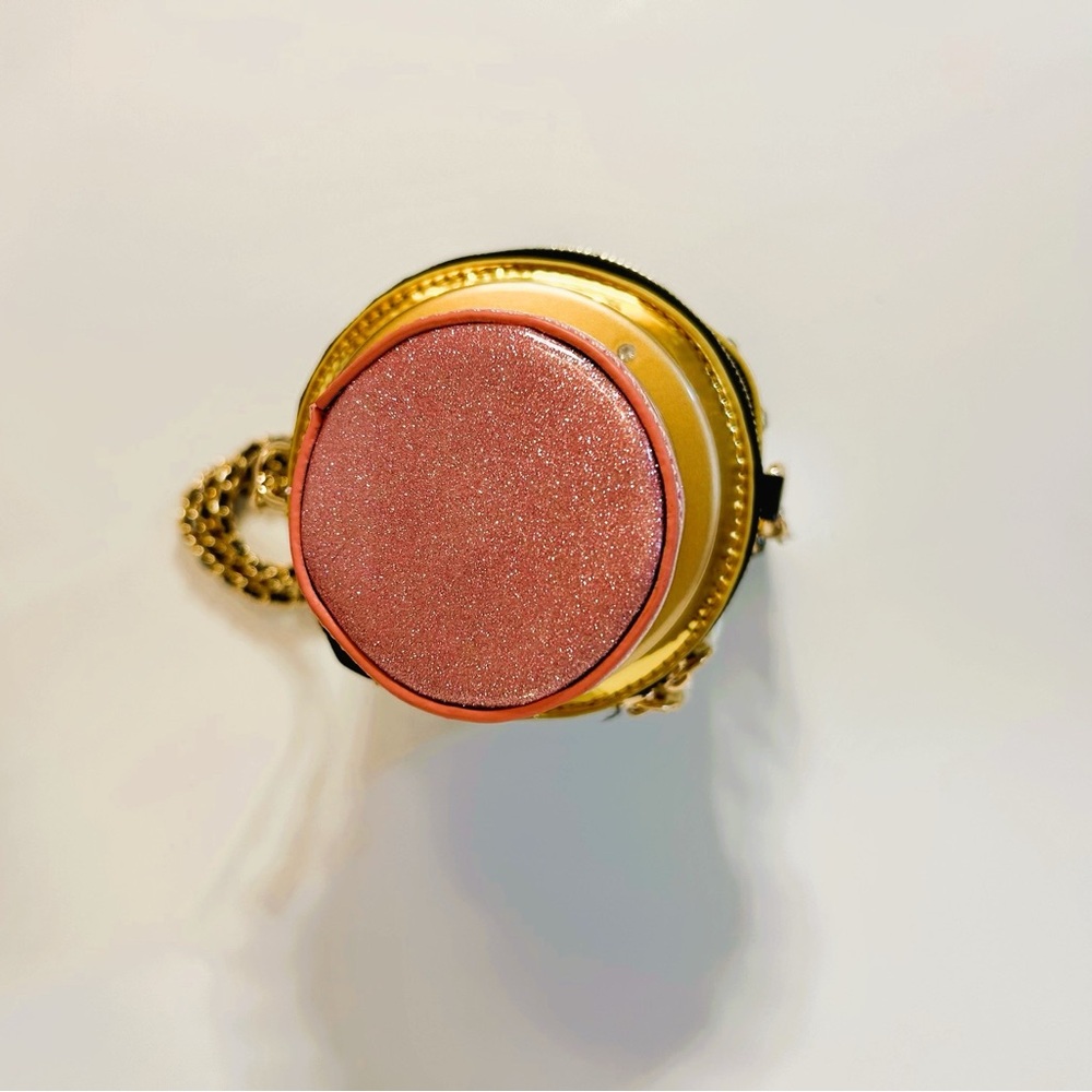 Gold and Pink Fantasy Lipstick Shoulder Bag - Picture 6 of 7